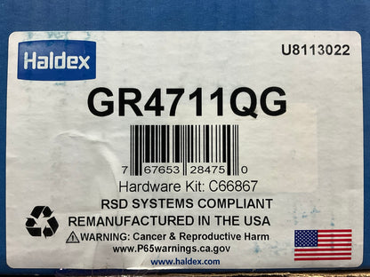 Relined Haldex GR4711QG Rear Brake Shoes 16-1/2''x8-5/8'', 4711Q, 20,000 Lbs 20K