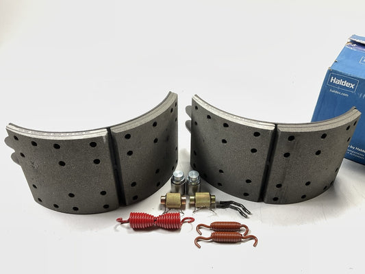 RELINED Haldex GR4718QG Drum Brake Shoes 16-1/2'' X 8'' For Meritor ''Q'' Plus, 20K