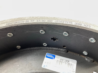 RELINED Haldex GR4718QG Drum Brake Shoes 16-1/2'' X 8'' For Meritor ''Q'' Plus, 20K