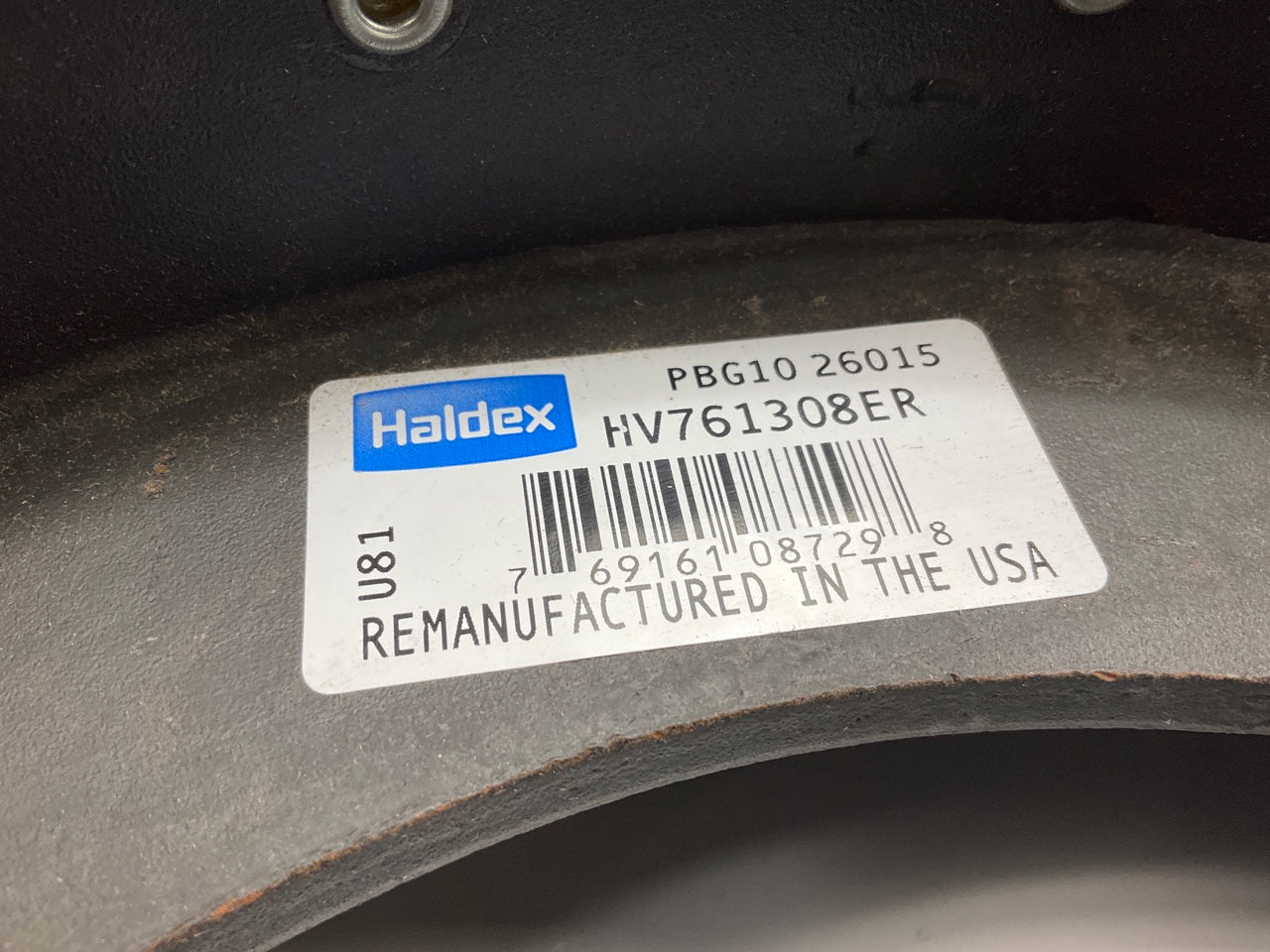Relined Haldex HV761308EG Rear 15''x4'' Brake Shoes 1308E 12000 Lbs (12K Lbs)