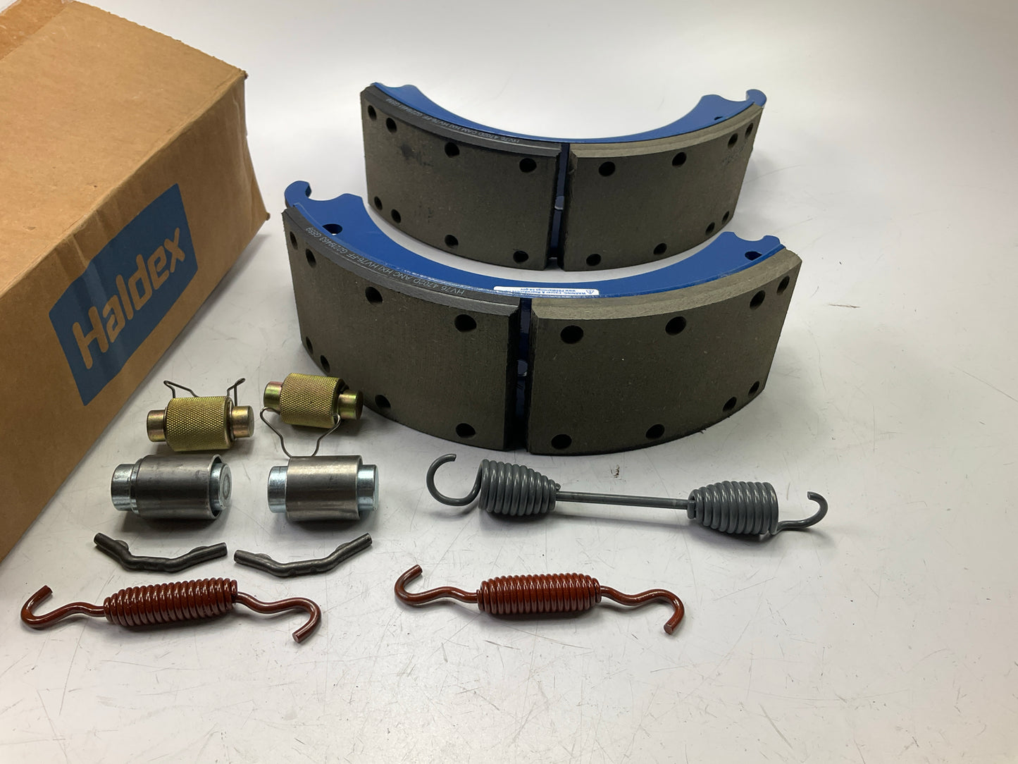 RELINED Haldex HV764702QJ Drum Brake Shoes, 15'' X 4'' Meritor ''Q'' Plus, 23K