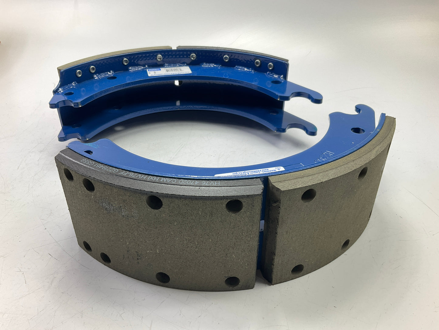 RELINED Haldex HV764702QJ Drum Brake Shoes, 15'' X 4'' Meritor ''Q'' Plus, 23K