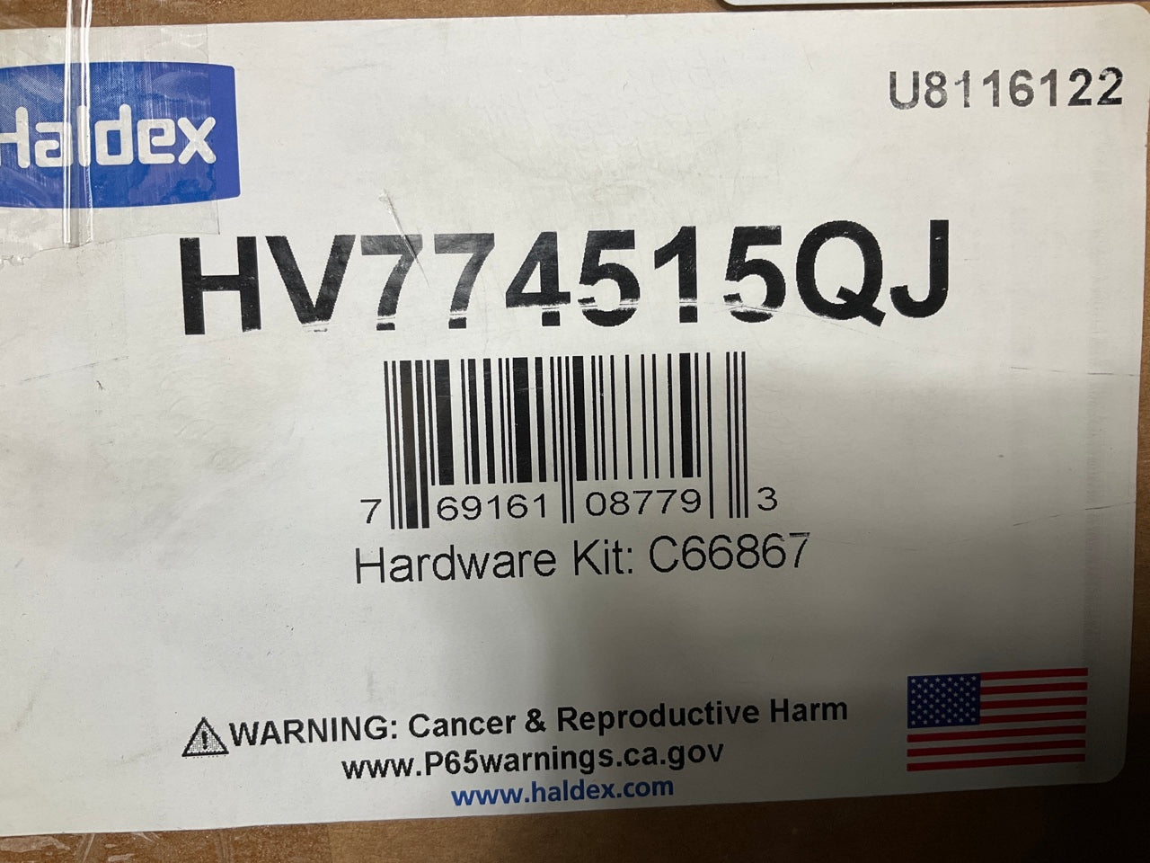 NEW Haldex HV774515QJ Rear Brake Shoes - 16-1/2''x7'', 4515Q, 20,000 Lbs (20K Lbs)