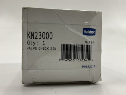 Haldex KN23000 Single Check Valve 1/2'' Female To 1/2'' Male Thread, 2.47'' Long