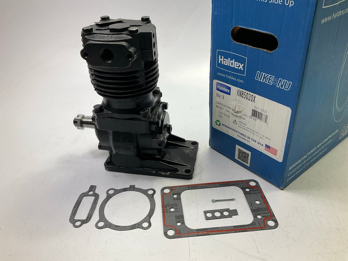 REMAN. Haldex KN85020X EL850 Air Brake Compressor