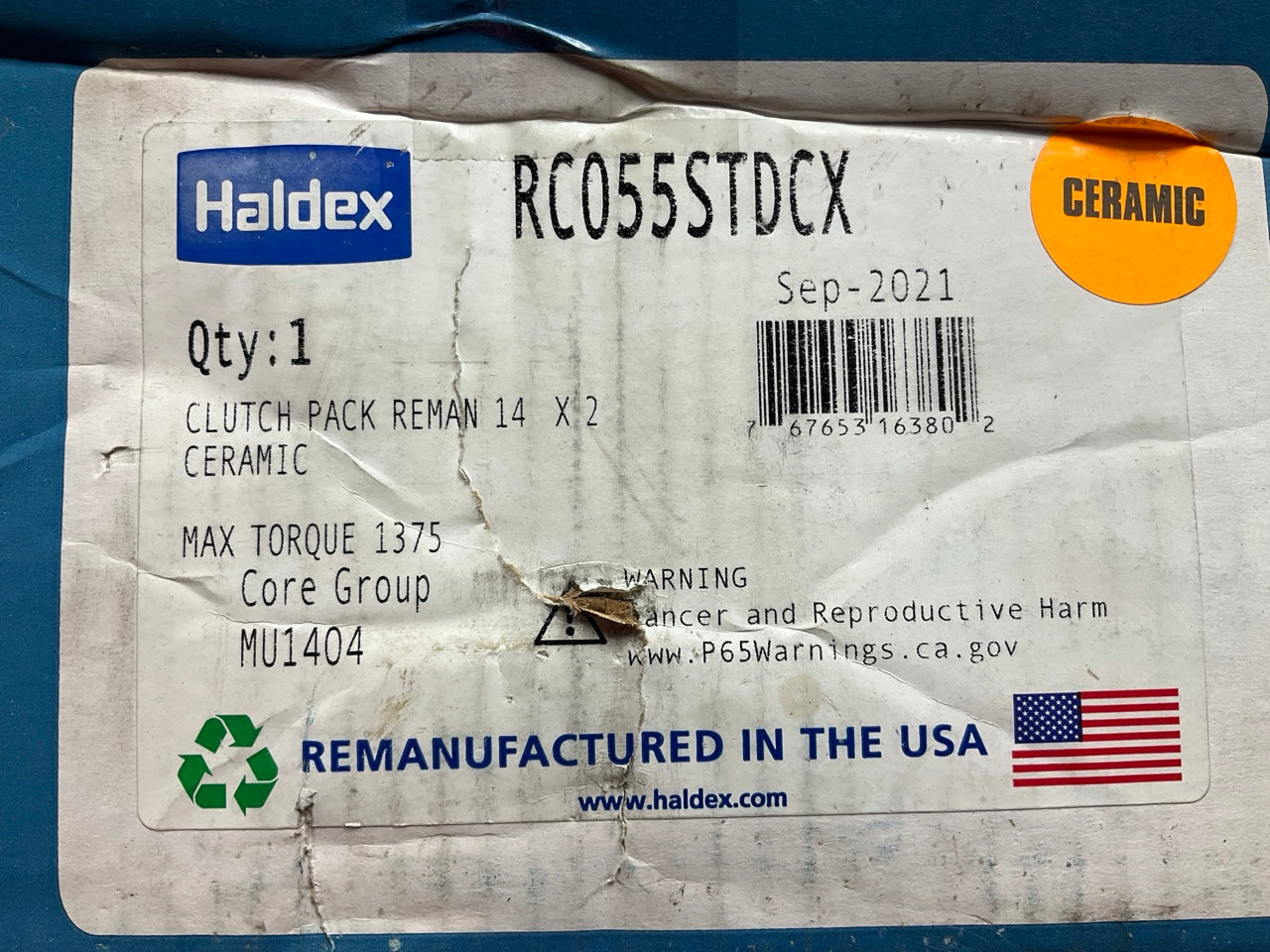 Haldex RC055STDCX Clutch Kit Pull Type 14''x2'', Flat Flywheel, 2.0''-10 Spline