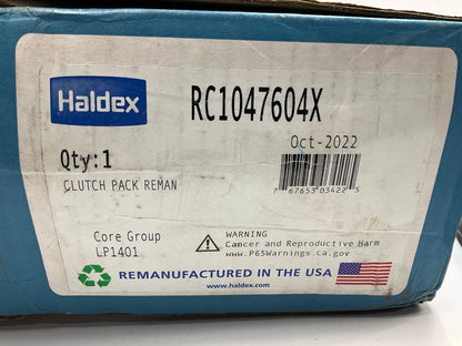 Reman. Haldex RC1047604X Push Type, Single Plate, 14'' Clutch Kit, 1.5''-10 Spline
