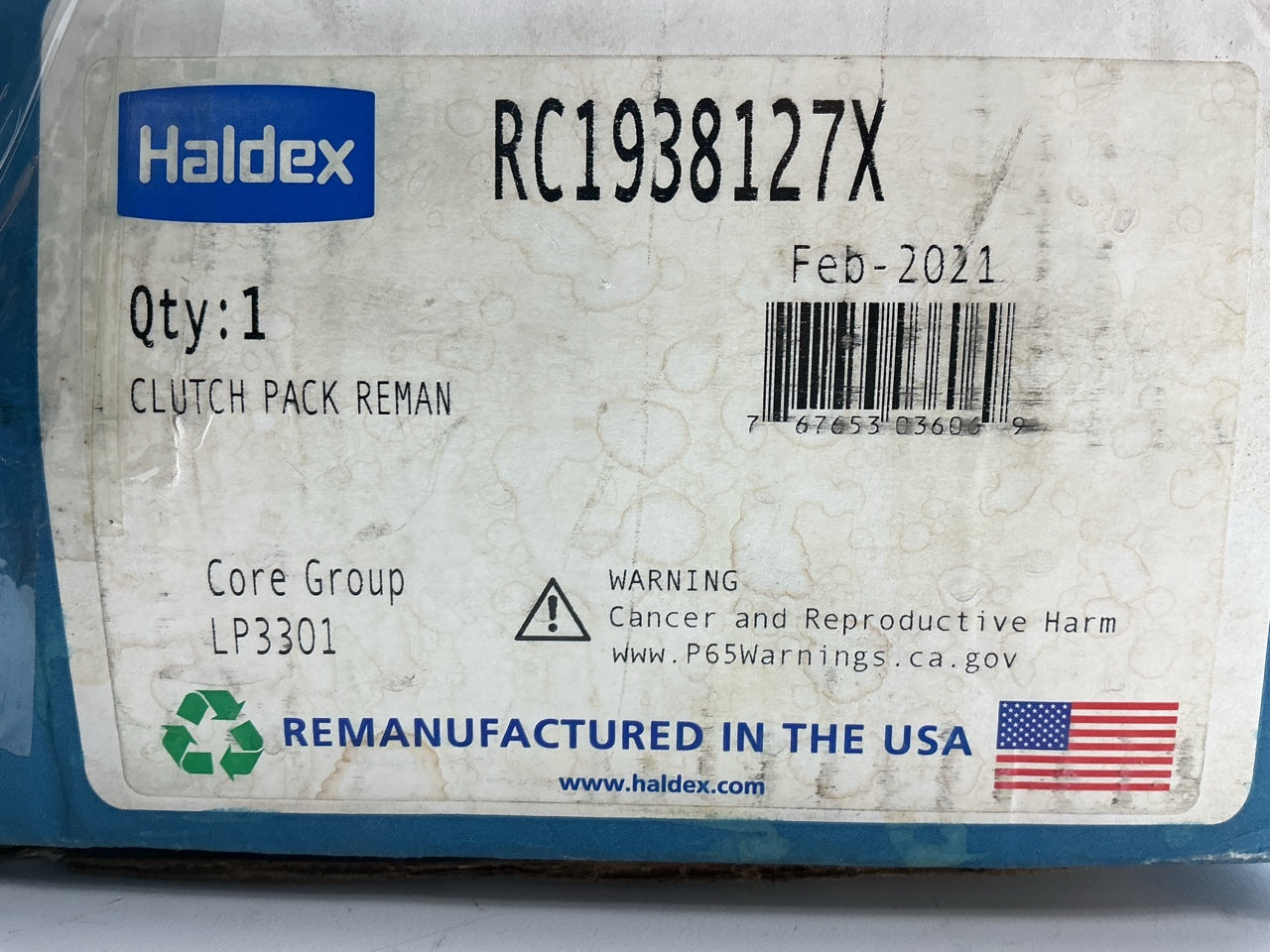 Reman Hadlex RC1938127X 13'' Lipe Clutch Pack, 1.38''-10 Spline, For Dodge / Ford