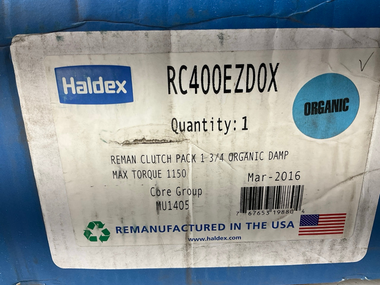 REMAN. Haldex RC400EZDOX Clutch Kit 14'' Spicer 1.75''-10 Spline, Damp Organic