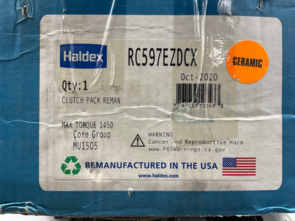 REMAN. Haldex RC597EZDCX Clutch Kit 15-1/2''x2'' Spicer E-Z Pedal Two Plate