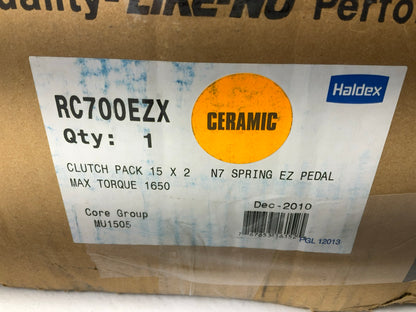 Haldex RC700EZX Clutch Kit 15-1/2'' Spicer Type, 2.0''-10 Spline, For Cummins N-14