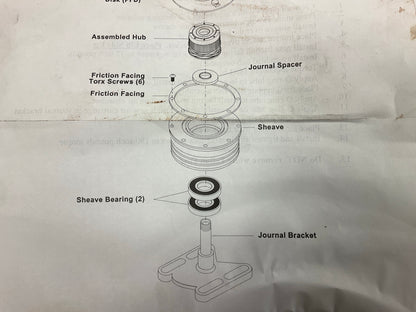 Missing All Hardware Haldex RF994307 Fan Clutch Repair Kit For CAT 3406 RF790005