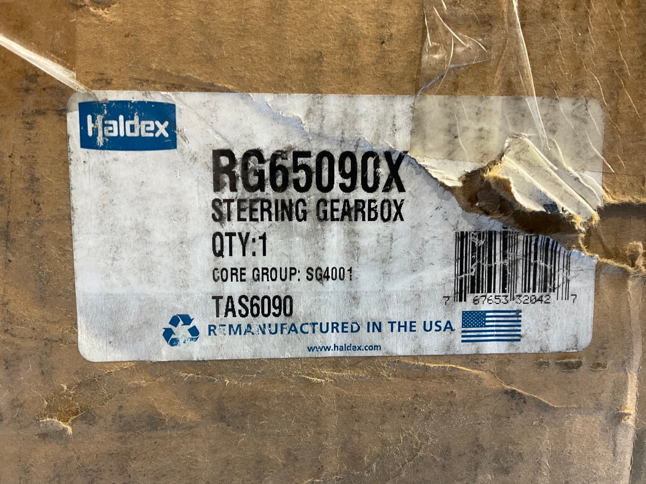Reman HALDEX RG65090X TAS Series Steering Gear Box For Kenworth TAS652274