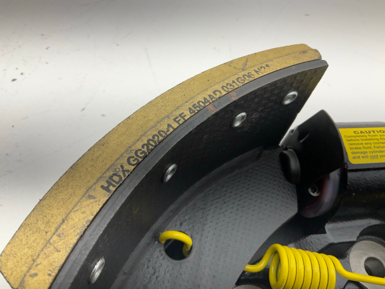 Reman Haldex RH202261X 17-1/2'' Backplate Lucas Girling, 6'' Brake Shoes, Right
