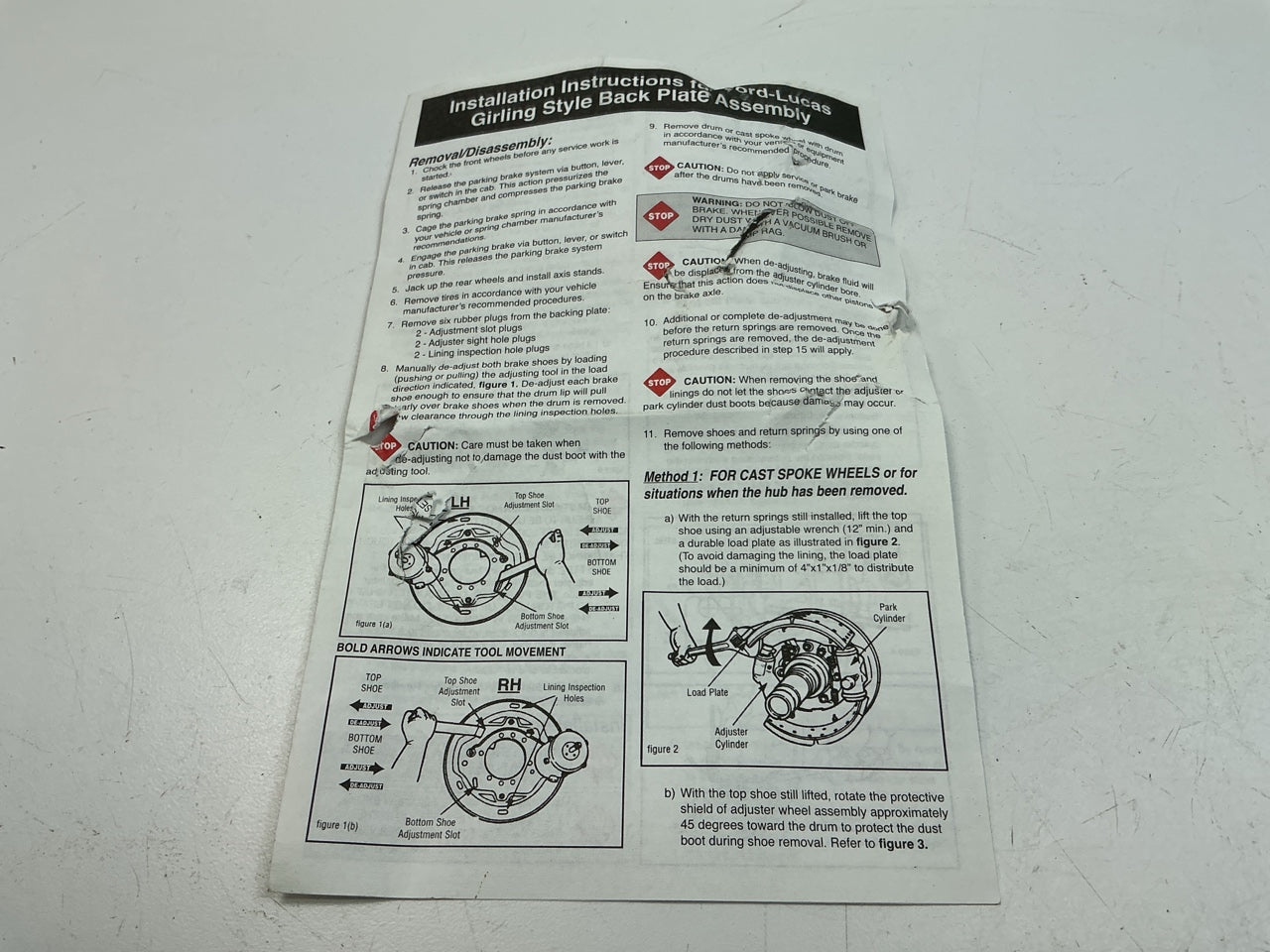 Reman Haldex RH203261X Lucas Girling Right Backplate Assembly For 6''/ 7'' Shoes