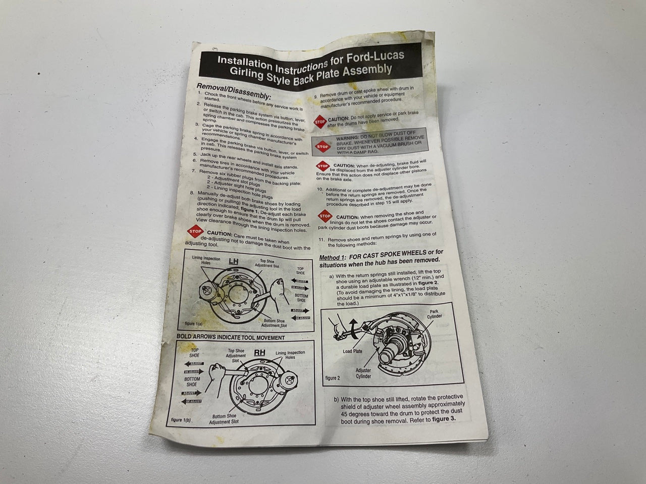 Reman Haldex RH203261X Lucas Girling Right Backplate Assembly For 6''/ 7'' Shoes