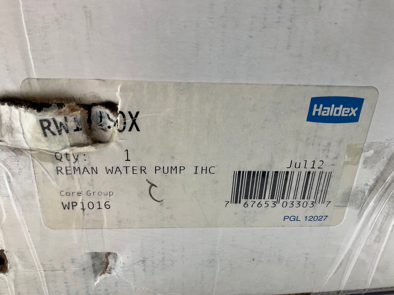 Reman. MIDLAND RW1190X Water Pump For Navistar DT466 Engine, Casting # 677856C2