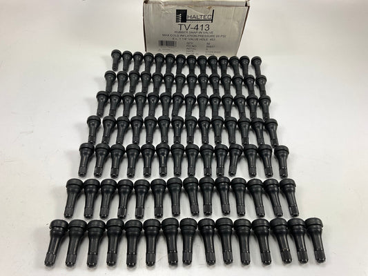 (99) Pcs - Haltec TR413 Rubber Snap In Tire Valve Stems