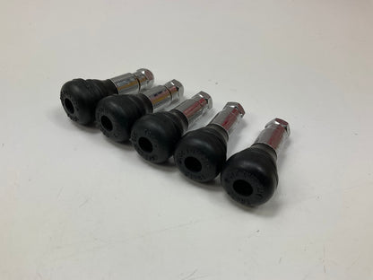 (50) HALTEC TV-413 CH Tire Valve Stem Snap In, Chrome Sleeve, 0.453'' Valve Hole