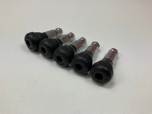 (50) HALTEC TV-413 CH Tire Valve Stem Snap In, Chrome Sleeve, 0.453'' Valve Hole