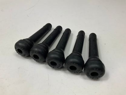 (32) Haltec TV418 Tire Valve Stems Snap-In, Rubber Sleeve, 0.453'' Valve Hole