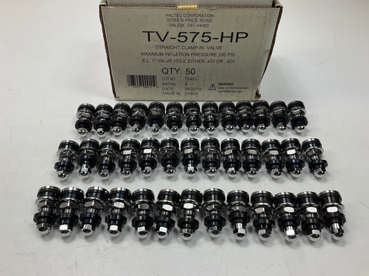 39 PACK Haltec TR575HP Low Profile Chrome Tire Valve Stems TV-575-HP .625'' Hole