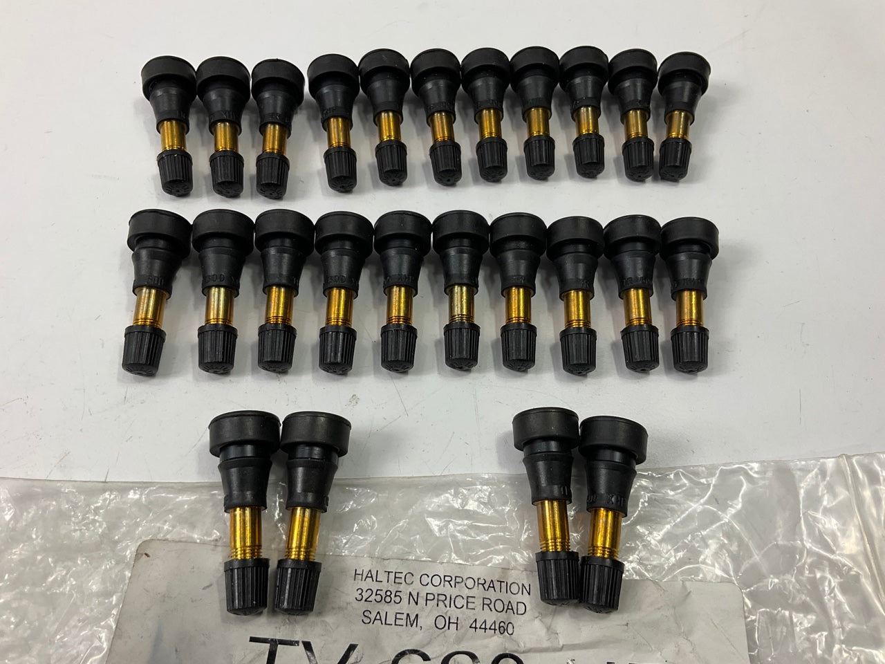 (25) Haltec TV-600-HP Tire Valve Stem High Pressure, Tubeless, 1-1/4'' Effective