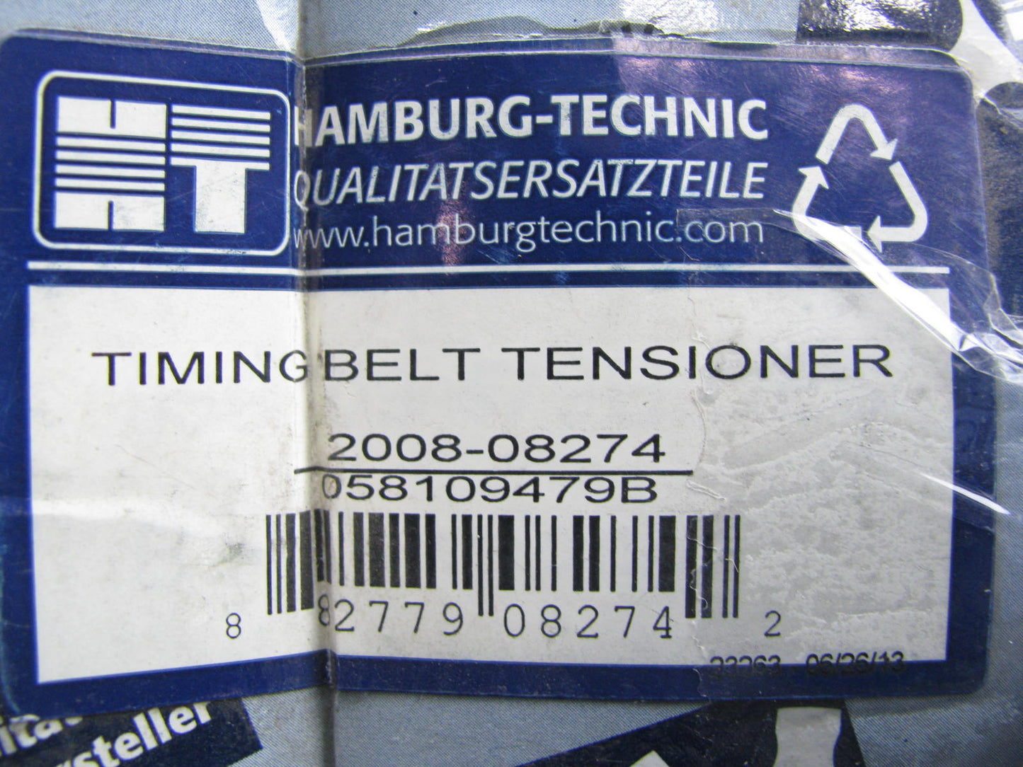 Hamburg-technic 058109479B Timing Belt Tensioner 1997-2005 VW Audi 1.8L-L4 Turbo