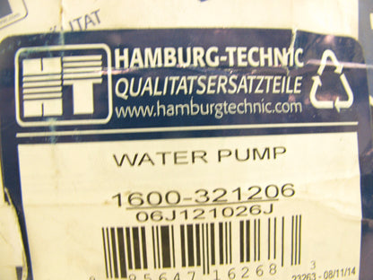 Hamburg-technic 06J121026J Engine Water Pump For 2007-2017 VW Audi 2.0L-L4