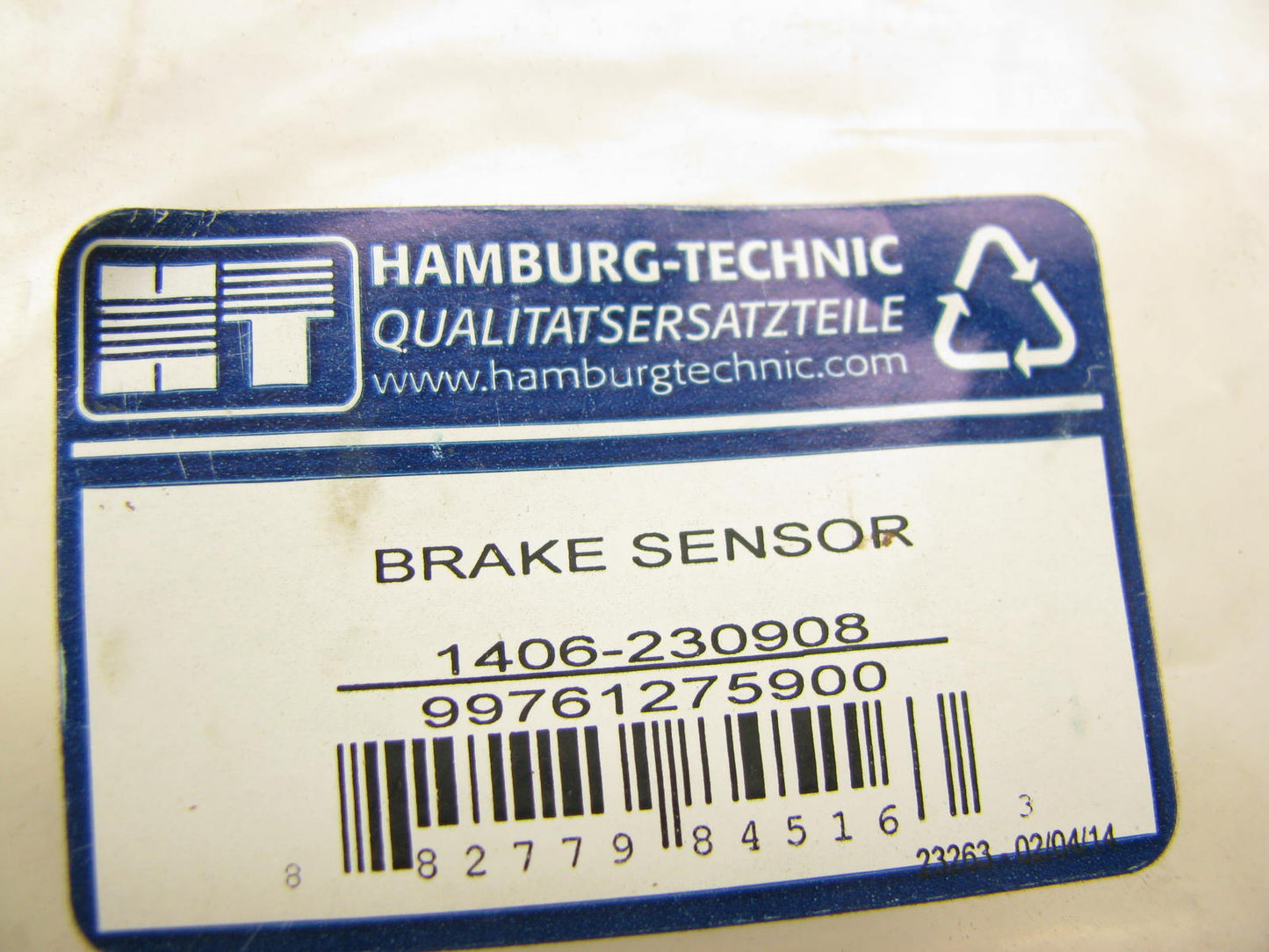 Hamburg-technic 1406-230908 Front Right Brake Pad Wear Sensor 05-12 Porsche