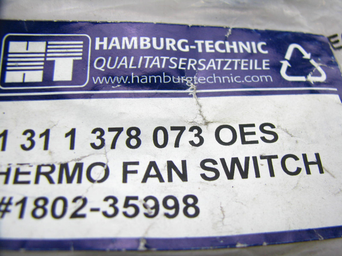 Hamburg-technic 1802-35998 Engine Cooling Fan Switch