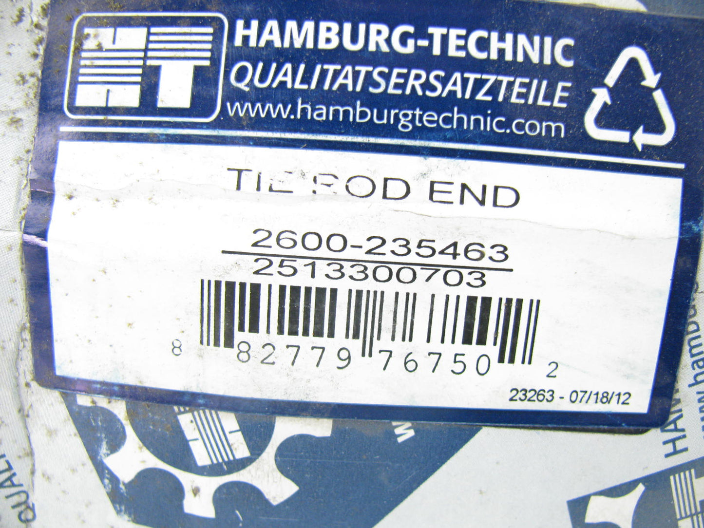 Hamburg-technic 2600-235463 Steering Tie Rod End - Front Left Outer - 2513300703