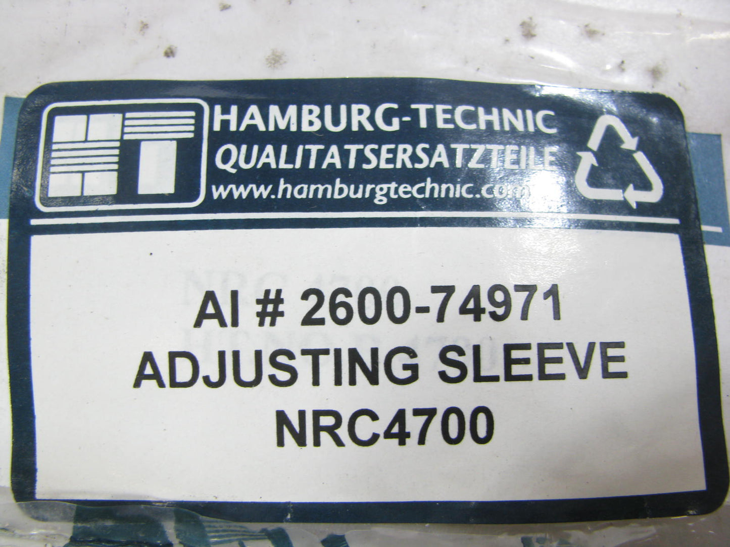 (2) Hamburg-technic 2600-74971 Steering Tie Rod End Adjusting Sleeve - Front