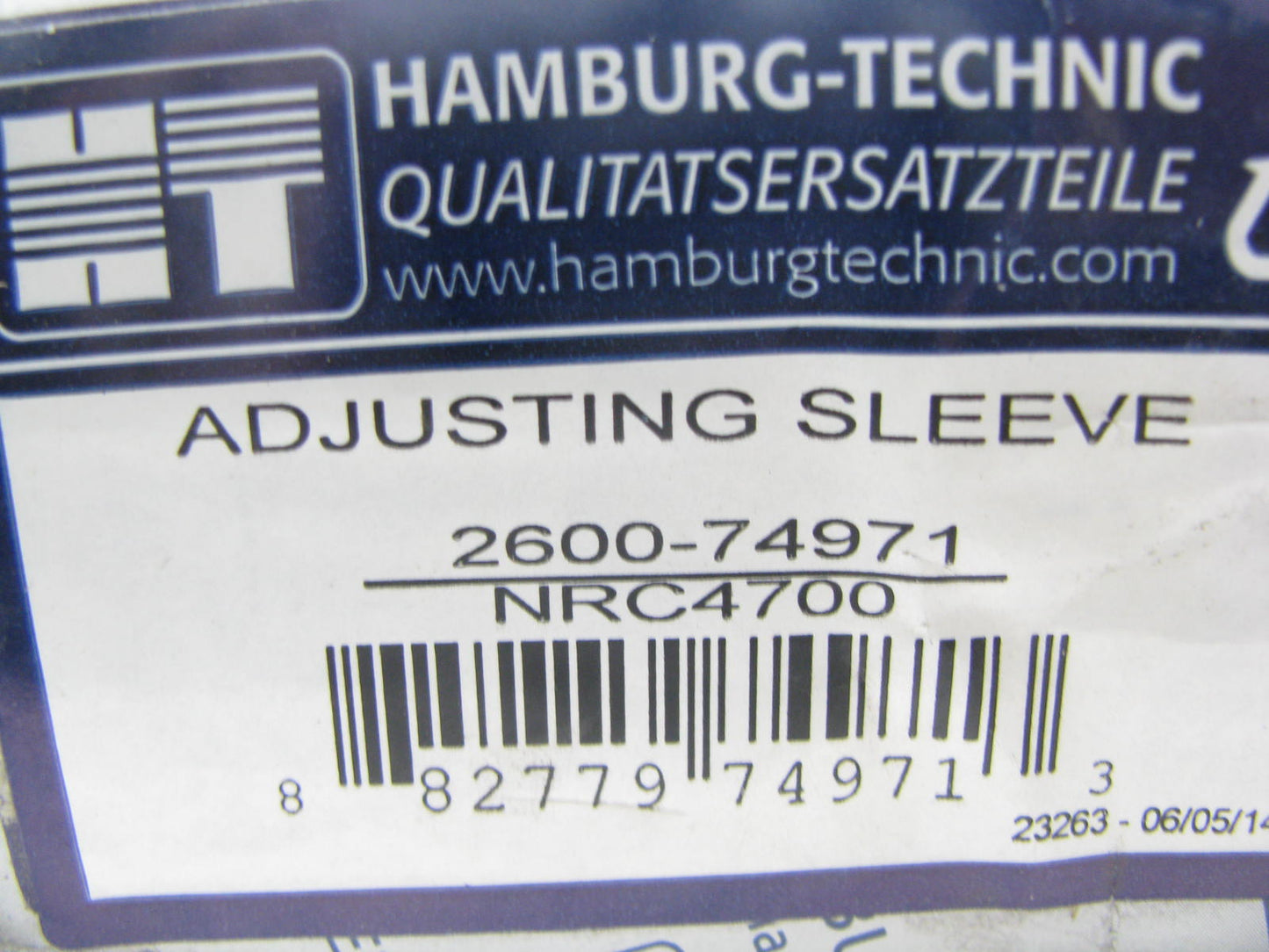Hamburg-technic 2600-74971 Steering Tie Rod End Adjusting Sleeve - Front