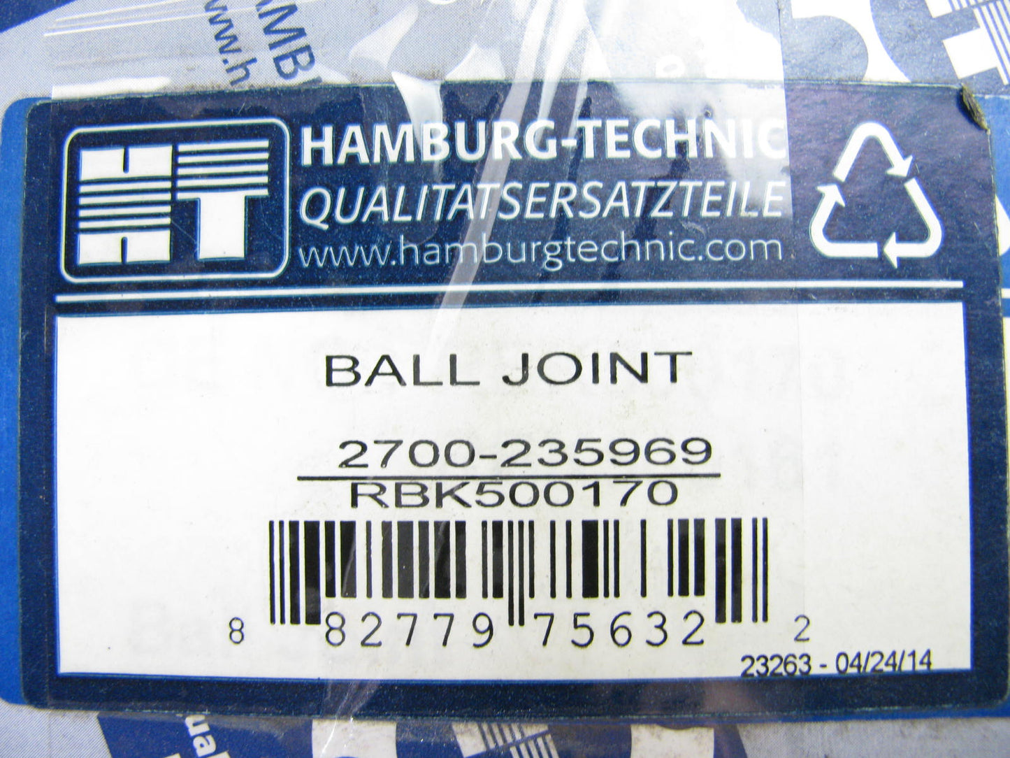 (2) Hamburg-technic 2700-235969 Suspension Ball Joint - Front Upper