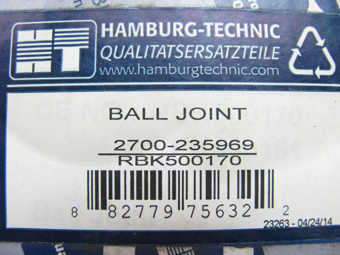 Hamburg-technic 2700-235969 Front Upper Ball Joint