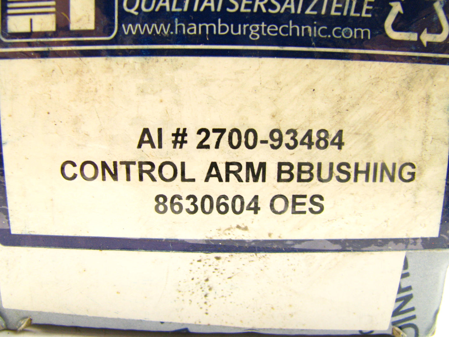 (x2) Suspension Control Arm Bushing- Front Lower Rear  2700-9348