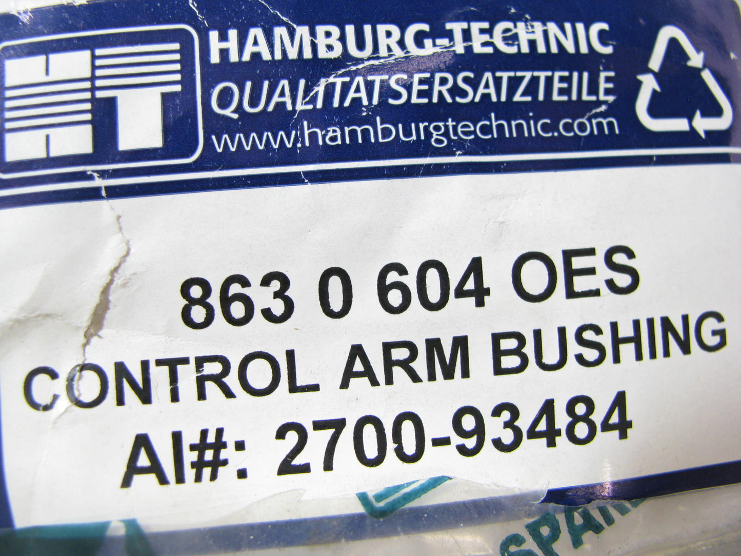 Hamburg-technic 2700-93484 Suspension Control Arm Bushing - Front Lower Rear