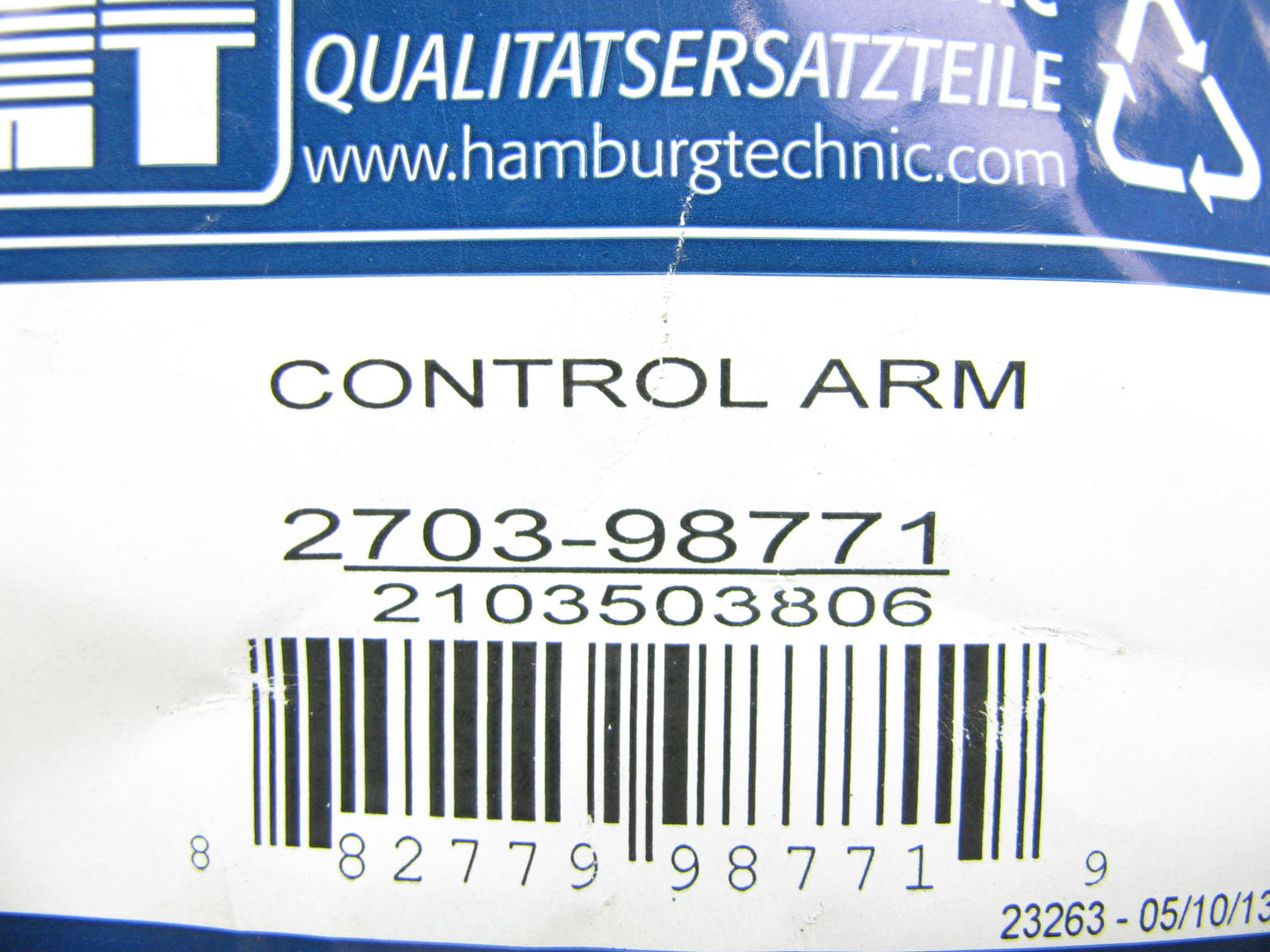 (2) Hamburg-technic 2703-98771 Suspension Control Arm - Rear Lower