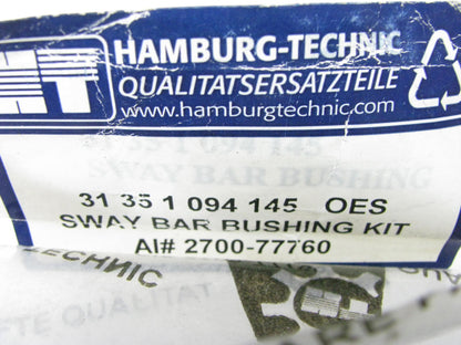 (2) Hamburg-technic 31351094145 Front Stabilizer Sway Bar Bushing