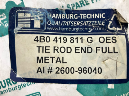 (2) Hamburg-technic 4B0419811G Front Outer Steering Tie Rod End