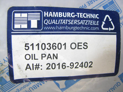 Hamburg-technic 51103601 Engine Oil Pan - 1981-1998 Volkswagen 1.7L 1.8L 2.0L