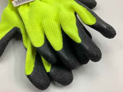 (5) Hand Master 405HVWTL Hi-Visibility Utility Grade Work Gloves - LARGE