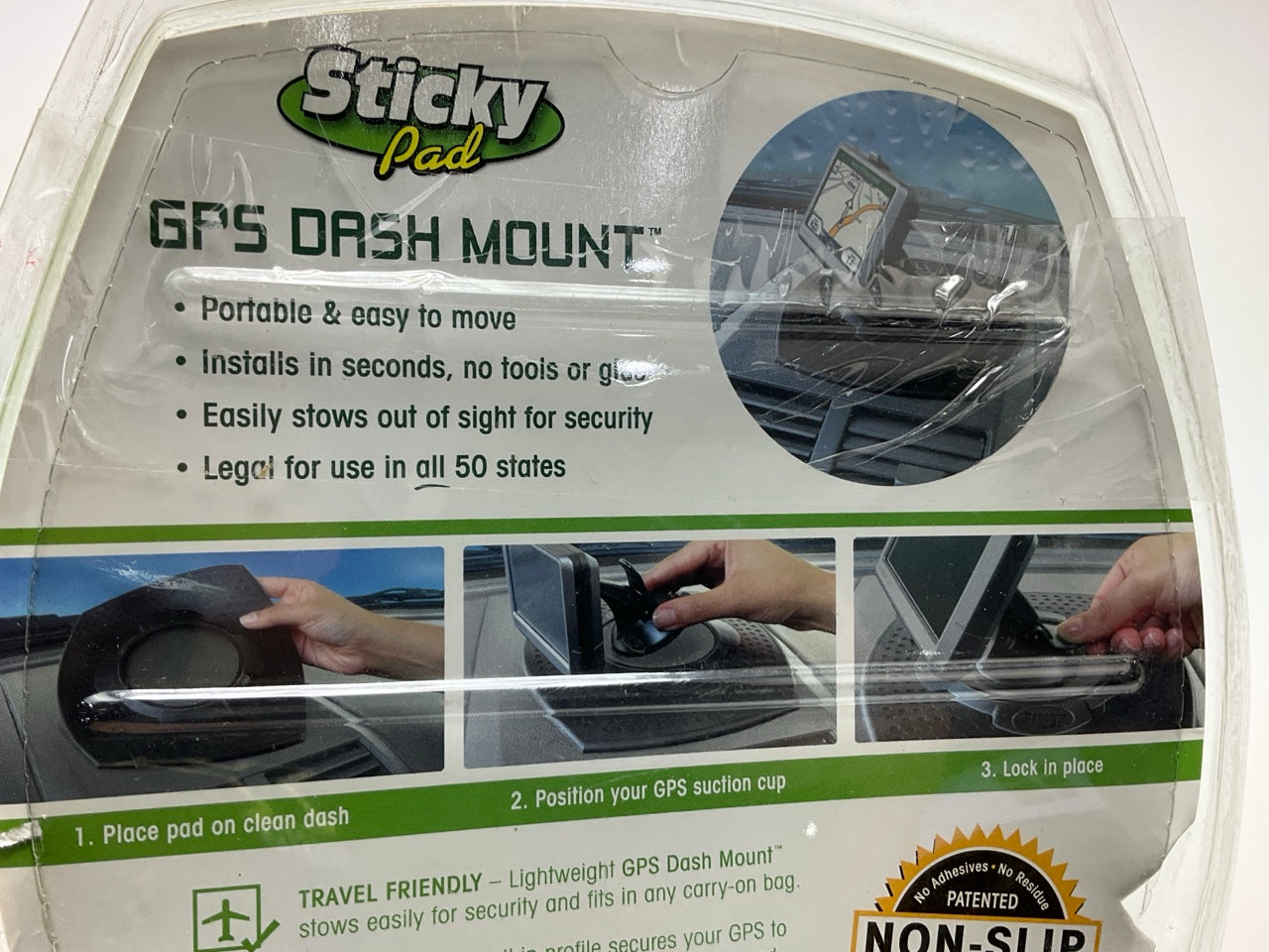 HandStands 10018 Sticky Pad GPS Dash Pad Mount - Secures GPS Device On Your Dash