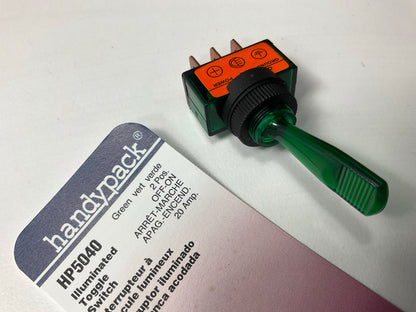 Handypack HP5040 2 Position, OFF-ON, 20 Amp Illuminated Toggle Switch
