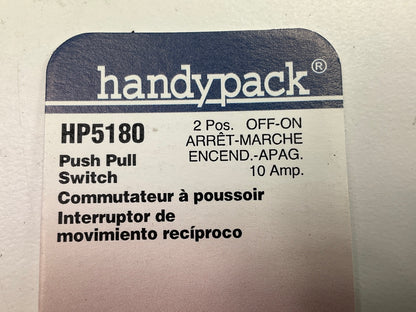 Handypack HP5180 Universal 2-position 2-terminal Push / Pull Switch - 10 Amp