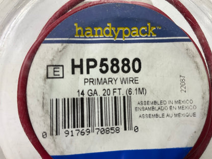 Handypack HP5880 Primary Automotive Wire - 14 Gauge, Red, 20 Feet