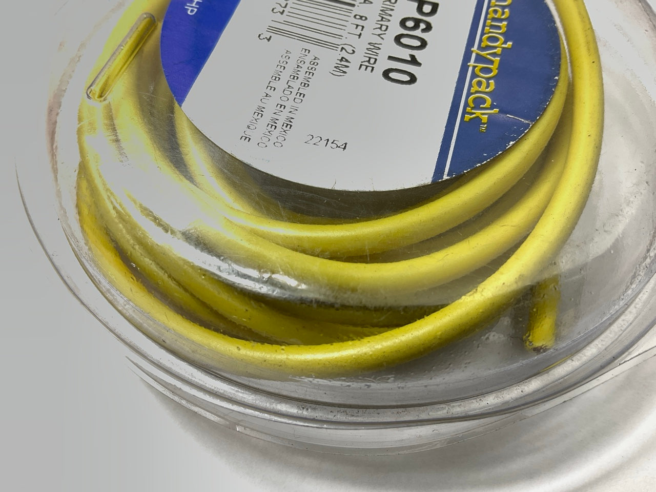 Handypack HP6010 Primary Automotive Wire, 10 Gauge, Yellow, 8 Feet