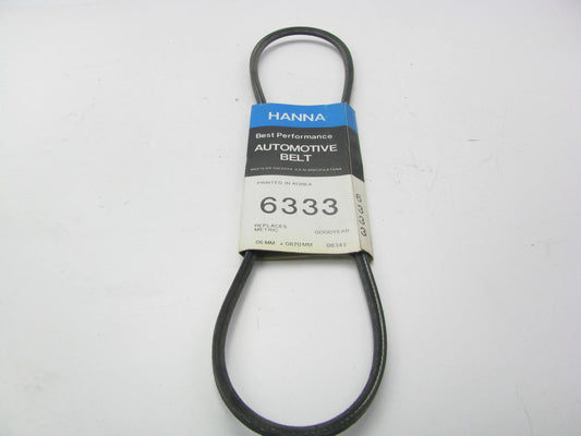 Hanna 6333 Accessory Drive Belt - 0.265'' X 34.25'' - 36 Degree