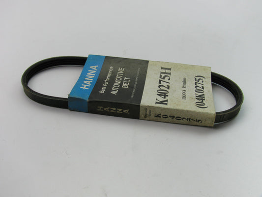 Hanna K40275H Serpentine Belt - 0.56'' X 28.00'' - 4 Ribs